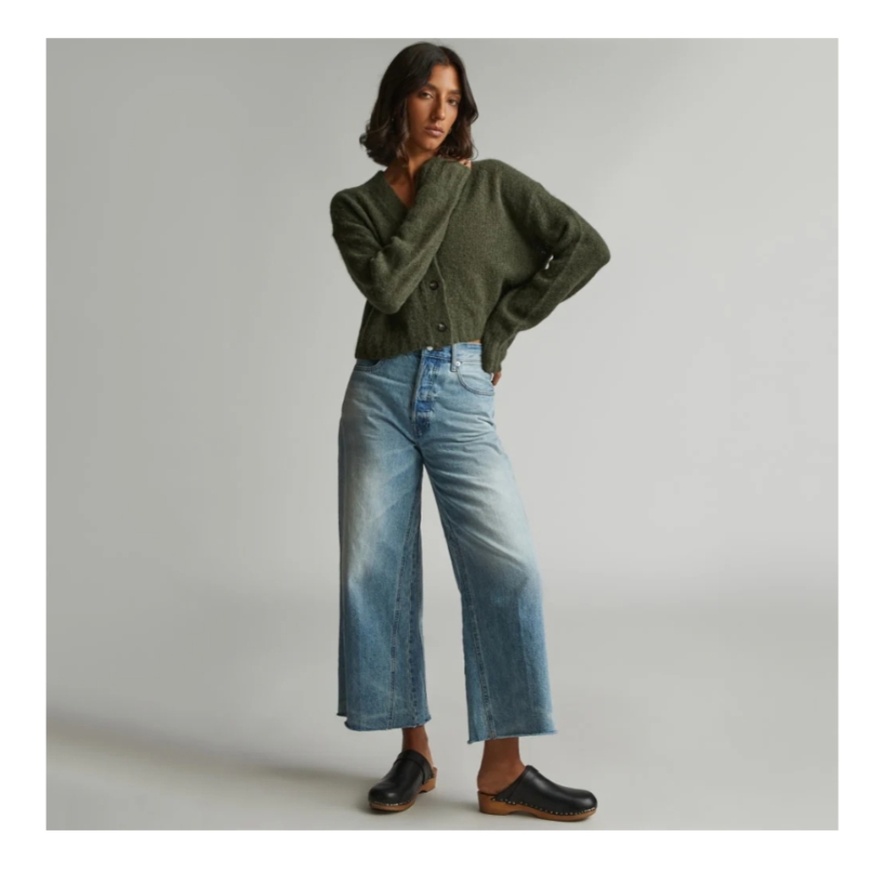 Everlane Women's Way Wide Crop Jean 29 Regular